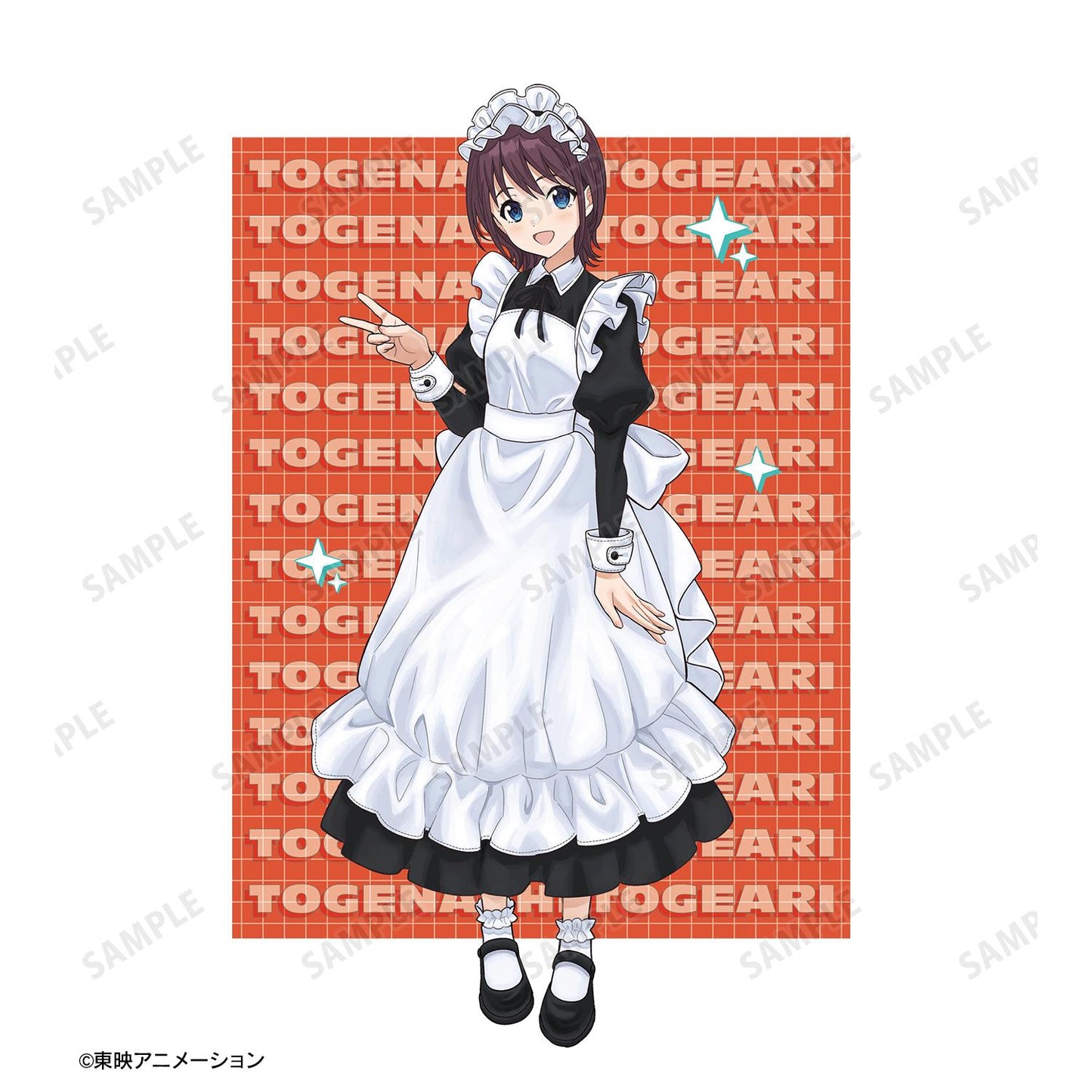 《哭泣少女樂隊》_(尺碼/L)_描き下ろし 井芹 仁菜 女僕風版 BIG寬鬆T恤中性款