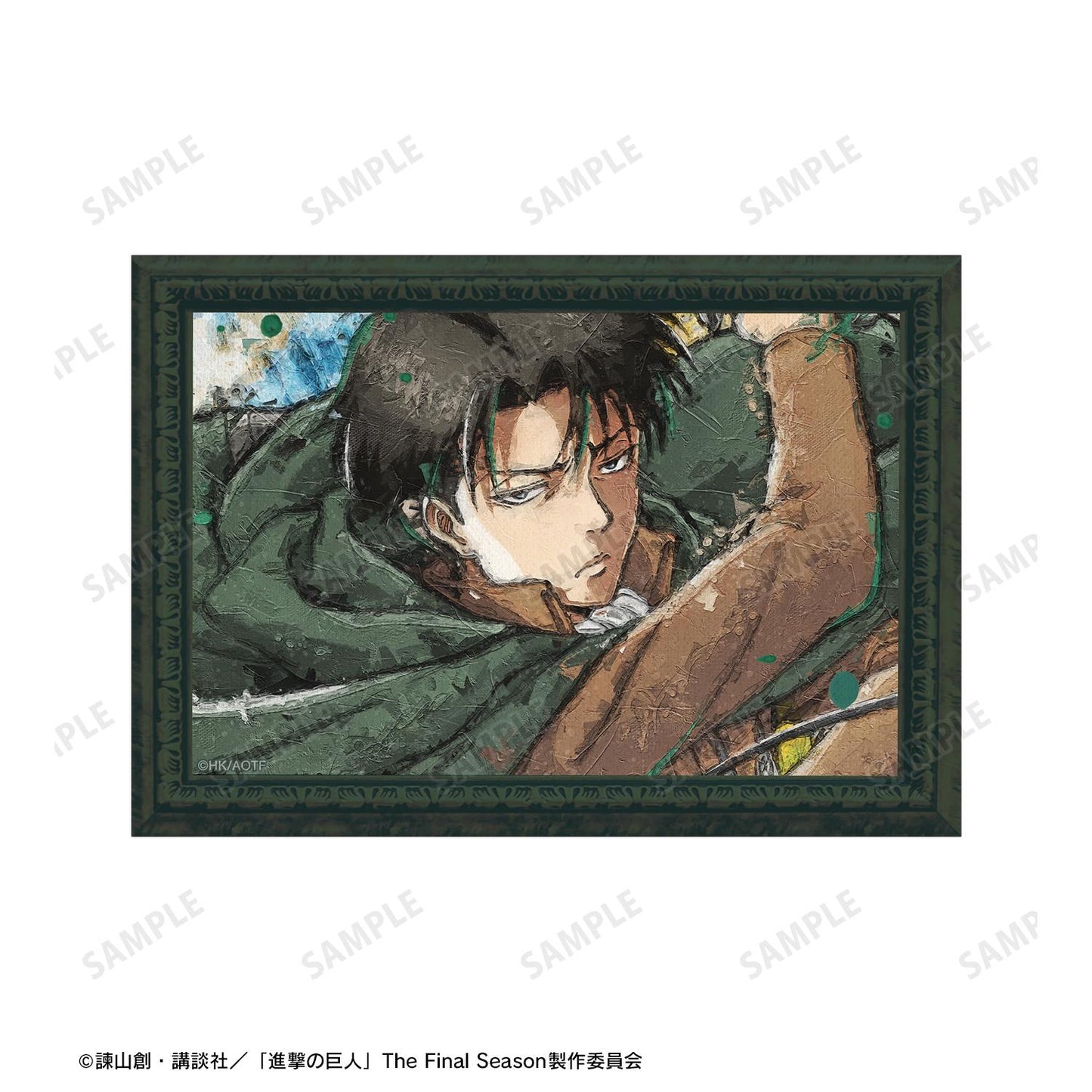 《進擊的巨人》_利威 grunge 帆布明信片2張套裝