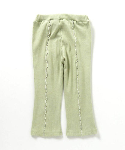 7天風格 心形蓬鬆喇叭褲 10分褲