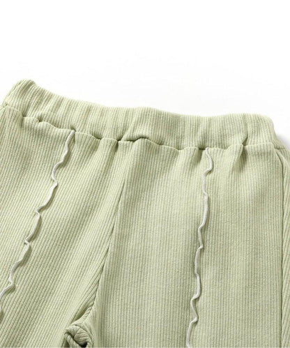 7天風格 心形蓬鬆喇叭褲 10分褲