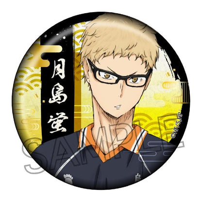 《排球少年》剪紙系列 銅箔和紙罐徽章 【包裝盒/8個裝】