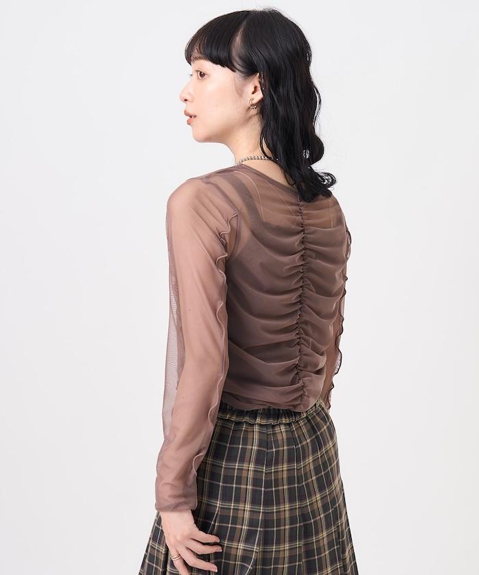 雙層蕾絲短T-shirt