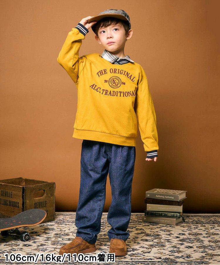 條紋圓領大學T恤