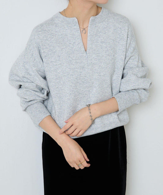 【可手洗】拉鍊衛衣風針織衫