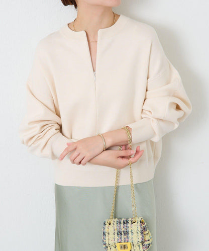 【可手洗】拉鍊衛衣風針織衫