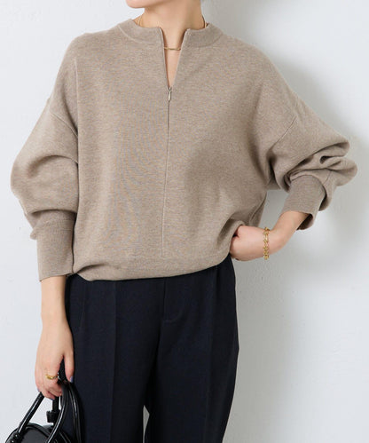 【可手洗】拉鍊衛衣風針織衫