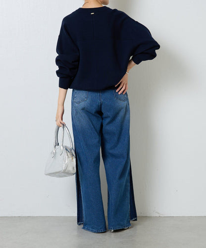 【可手洗】拉鍊衛衣風針織衫