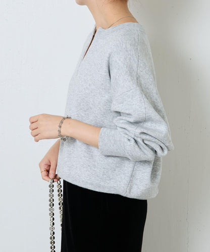 【可手洗】拉鍊衛衣風針織衫