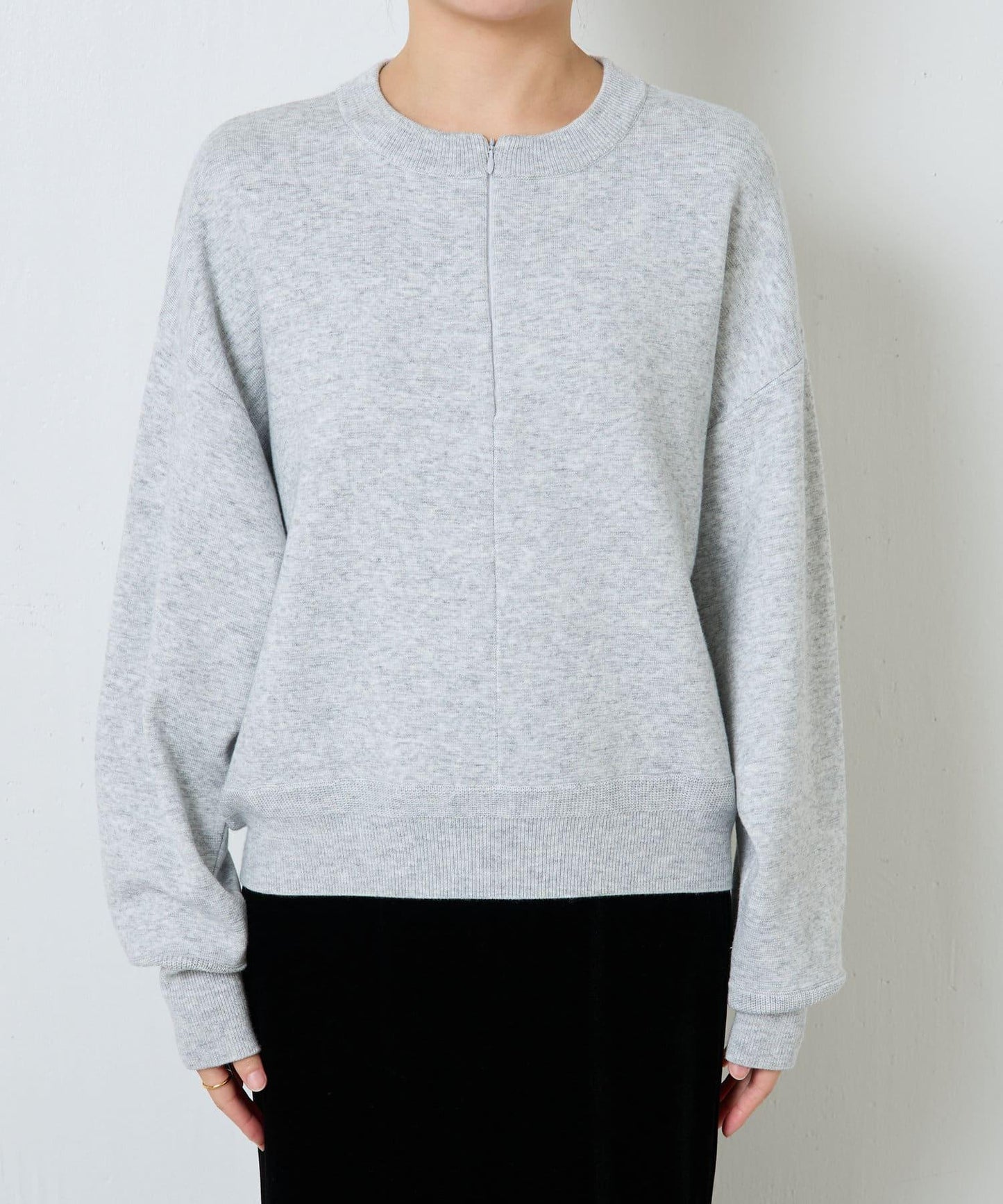 【可手洗】拉鍊衛衣風針織衫