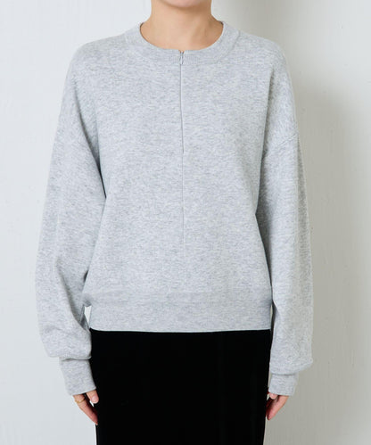 【可手洗】拉鍊衛衣風針織衫