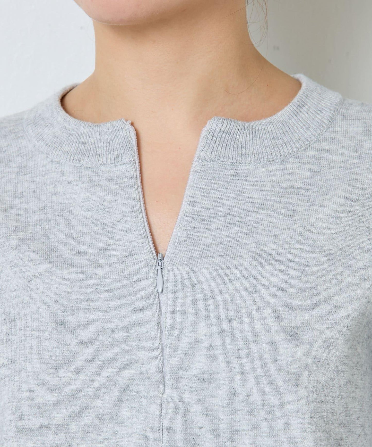 【可手洗】拉鍊衛衣風針織衫