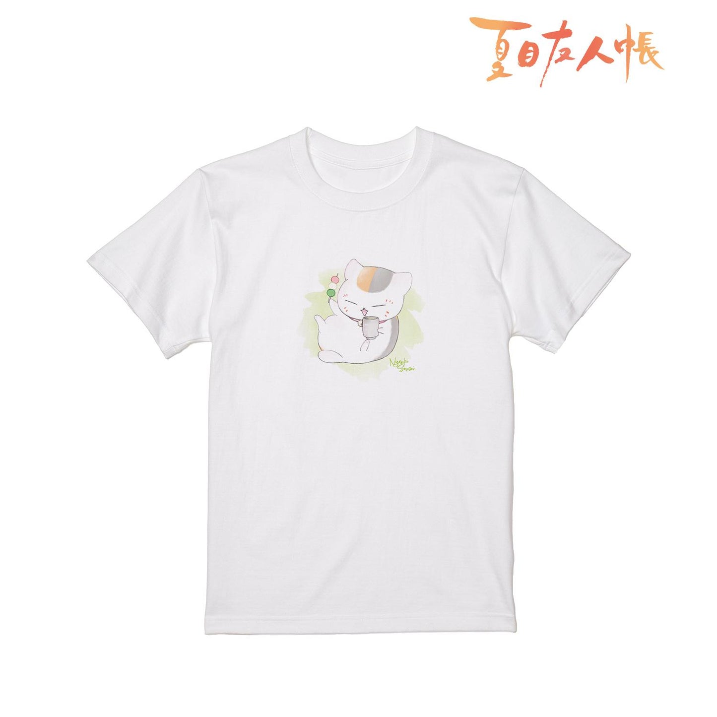 《夏目友人帳》_(尺碼/L)_貓老師 變形Ani-Art T恤 表情綠色男士