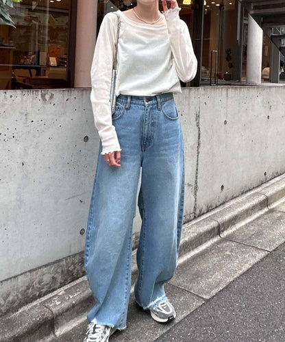 【復古/】透明絨面細節露肩上衣