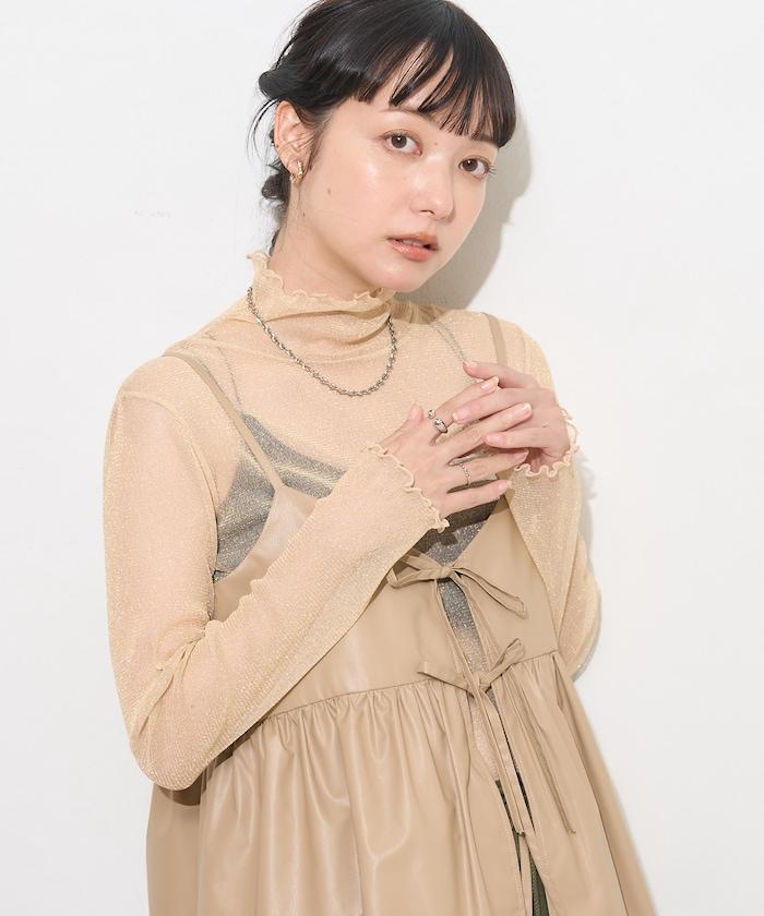 透明閃粉上衣