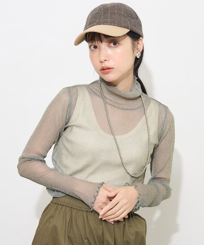 透明閃粉上衣