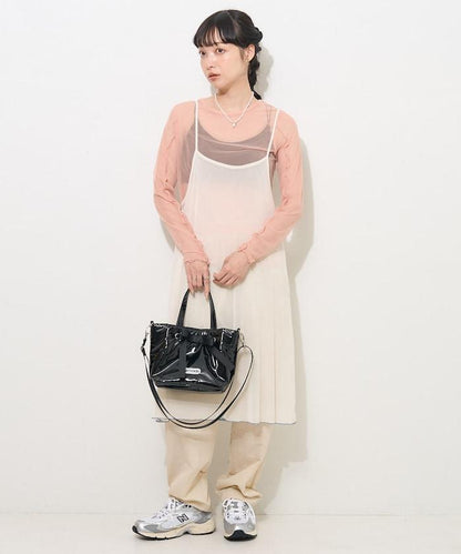 雙層蕾絲短T-shirt