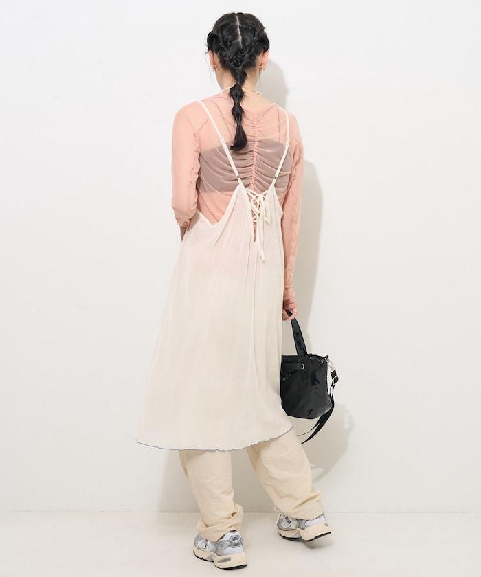 雙層蕾絲短T-shirt