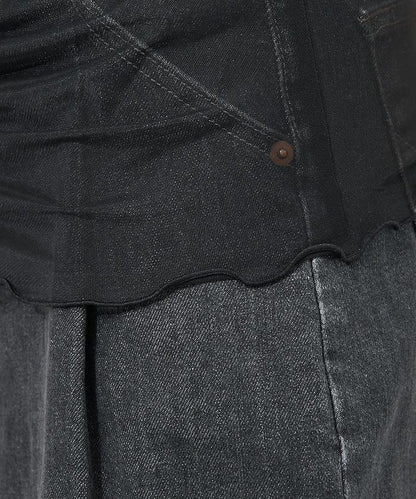 雙層蕾絲短T-shirt