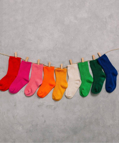 3P套裝 霓虹色條紋襪