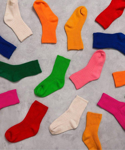 3P套裝 霓虹色條紋襪