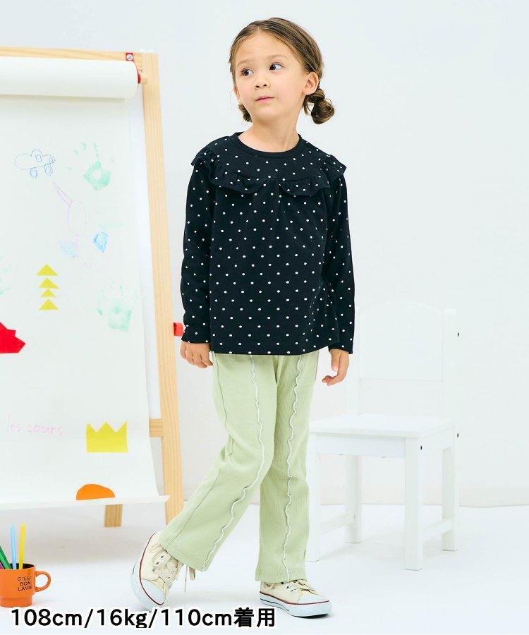 7天風格 心形蓬鬆喇叭褲 10分褲