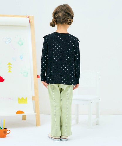 7天風格 心形蓬鬆喇叭褲 10分褲