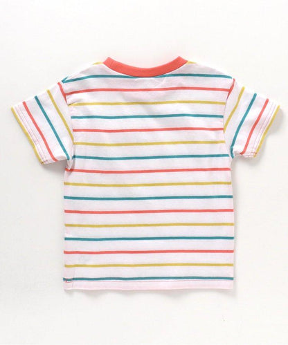 條紋與純色短袖T恤