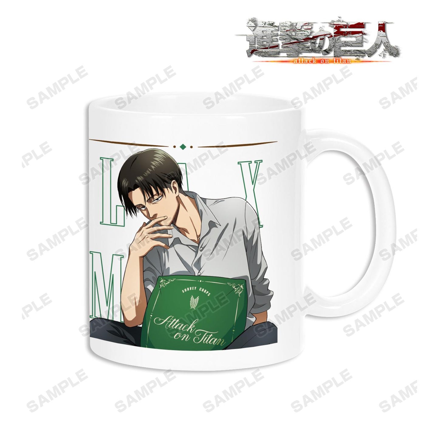 《進擊的巨人》描繪插圖 利威 放鬆版 馬克杯