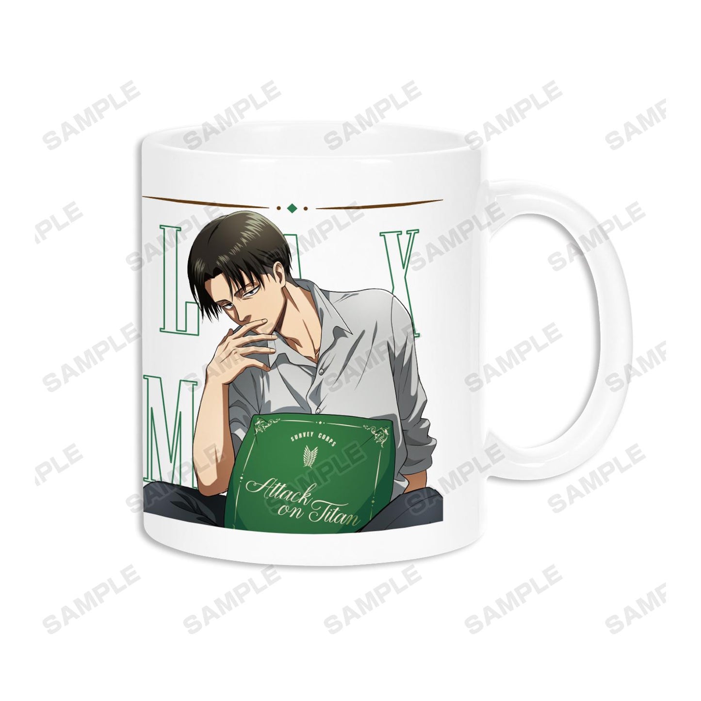 《進擊的巨人》描繪插圖 利威 放鬆版 馬克杯