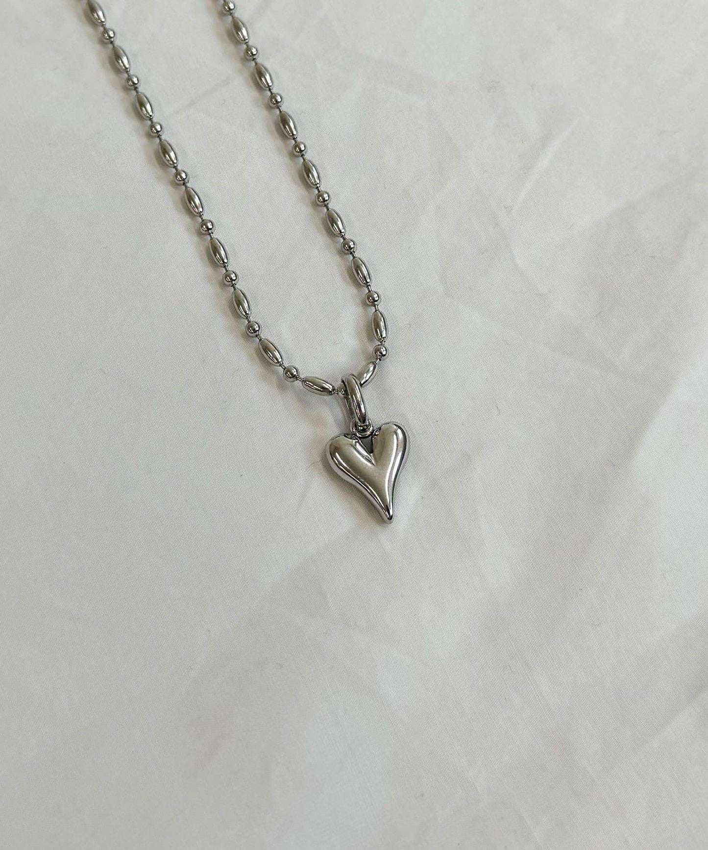 不鏽鋼心形吊墜項鍊