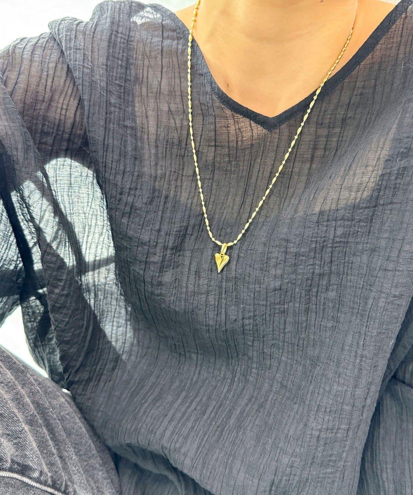 不鏽鋼心形吊墜項鍊