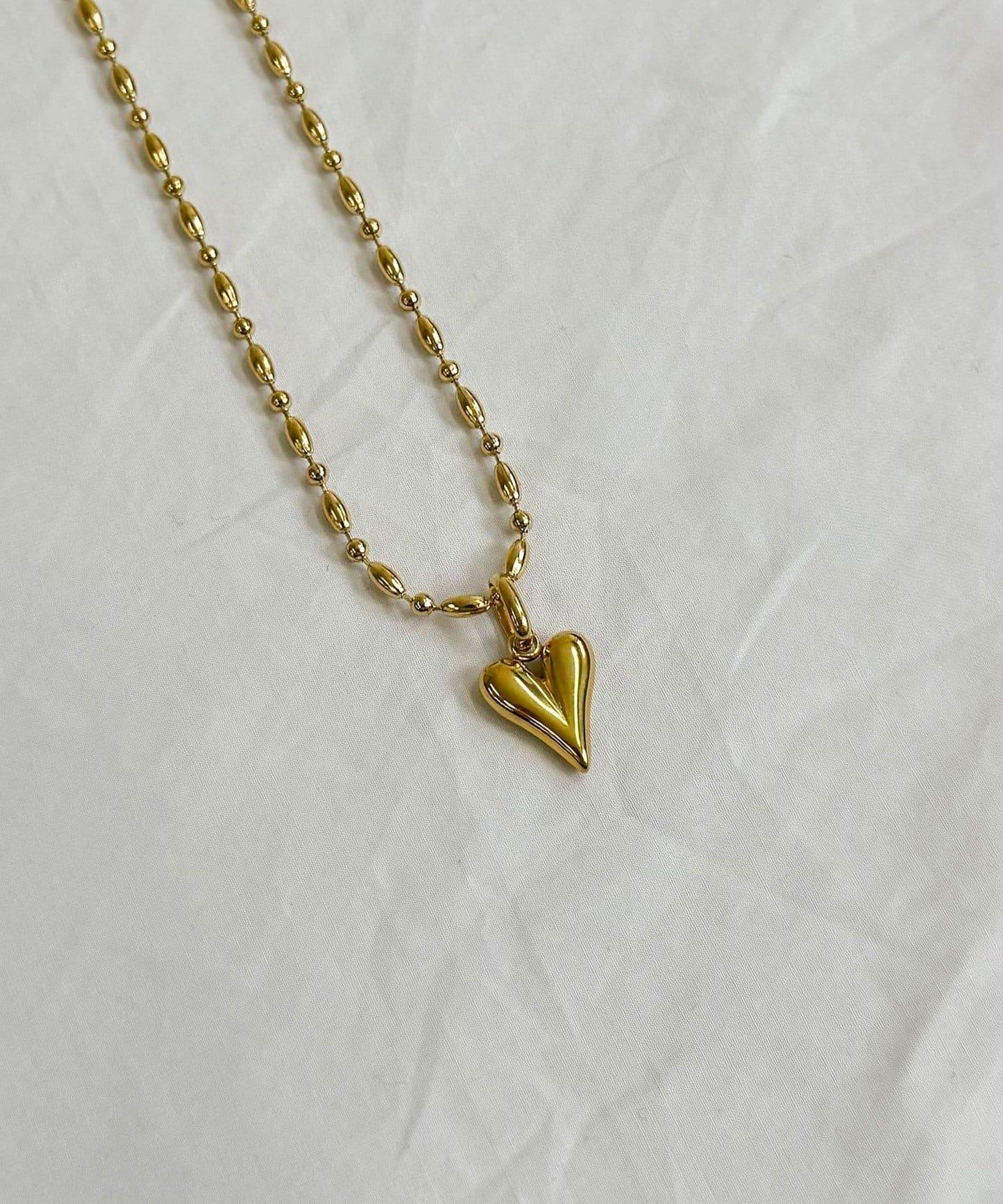 不鏽鋼心形吊墜項鍊