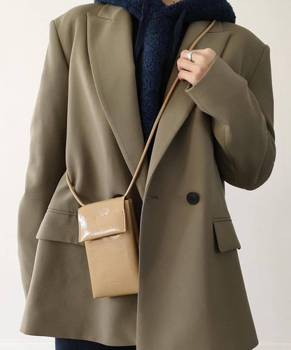 【控制狂】褶皺手機肩揹包