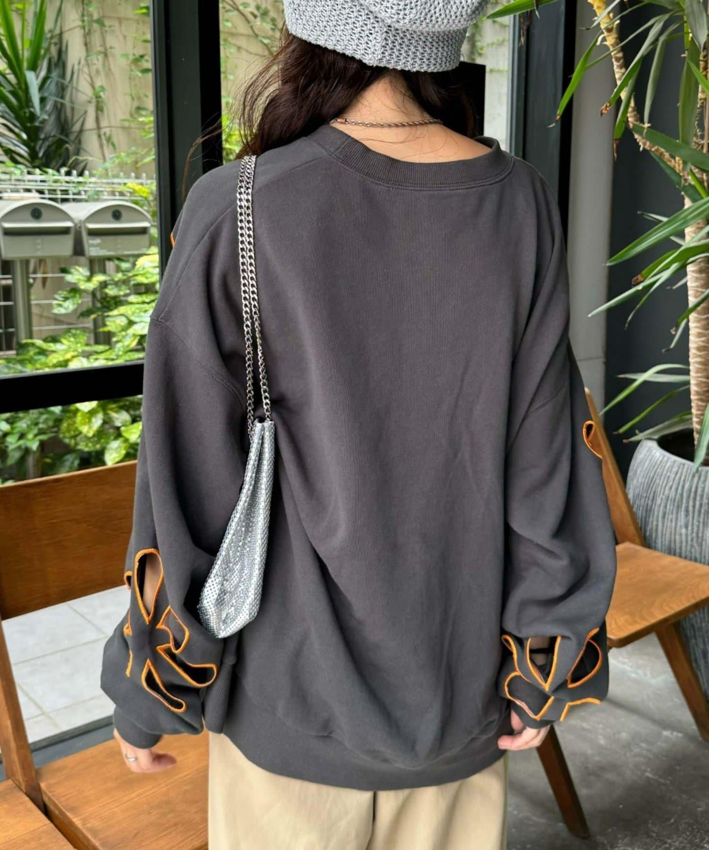 【早安，舊金山】花朵剪裁開衫衫