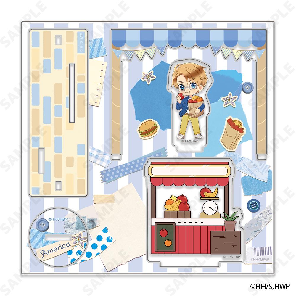 《黑塔利亞World☆Stars》亞克力立牌 4 美國 -假日集市- [小禮服]