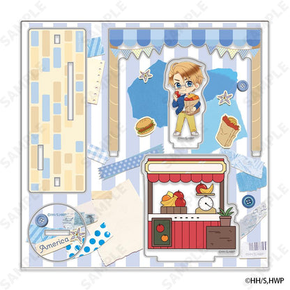 《黑塔利亞World☆Stars》亞克力立牌 4 美國 -假日集市- [小禮服]