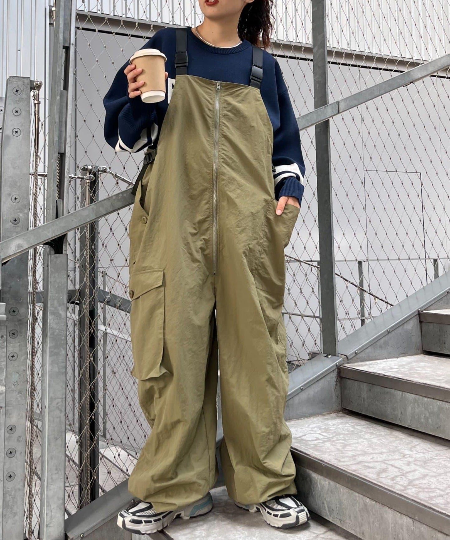 【etsinta/艾欣塔】超大號工裝連體褲
