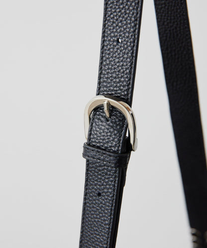 真皮/500毫升寵物瓶也能放入！/帶肩帶/兩用 鉚釘波士頓包