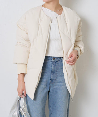 【輕薄外套】無領羽絨服