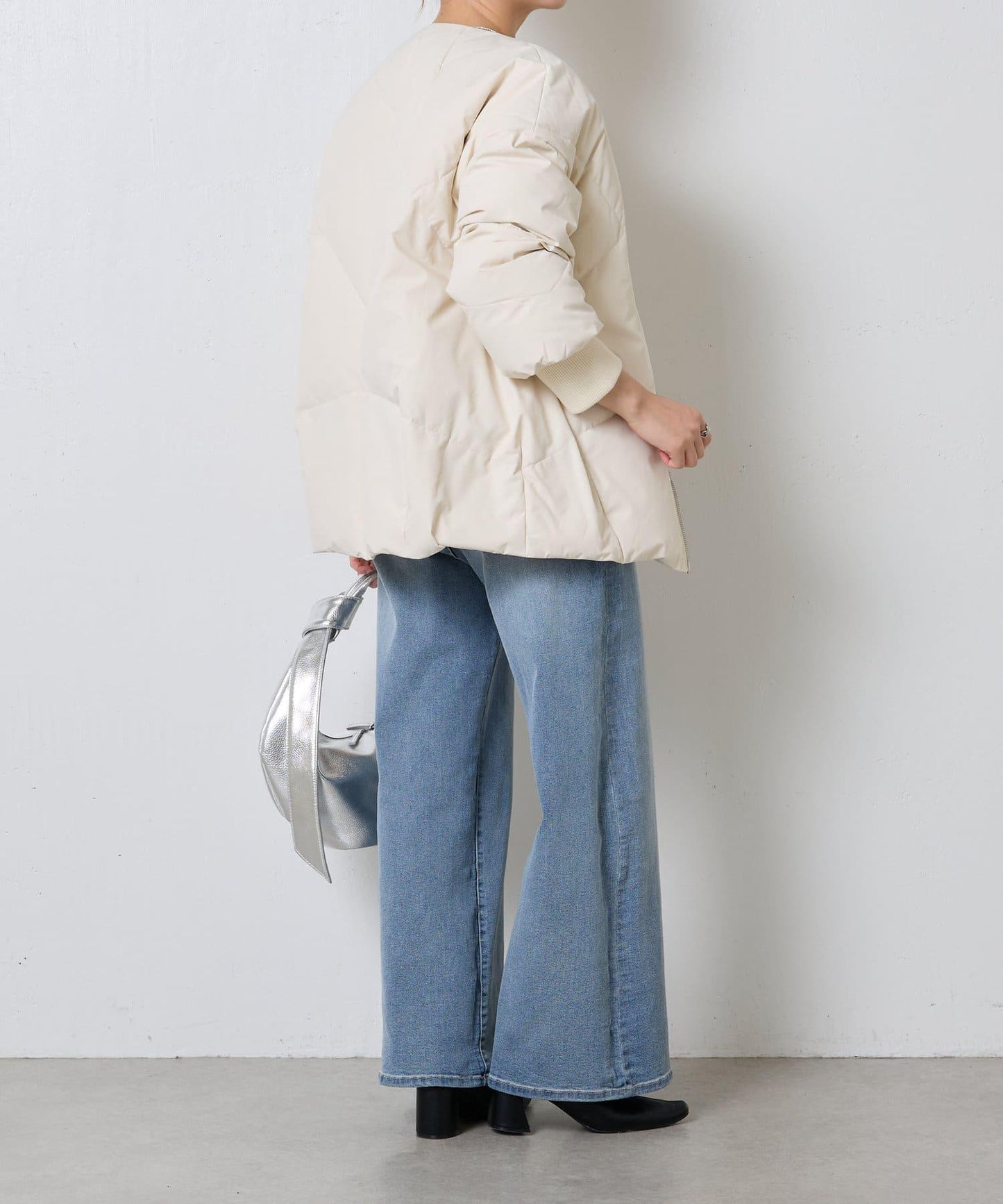 【輕薄外套】無領羽絨服