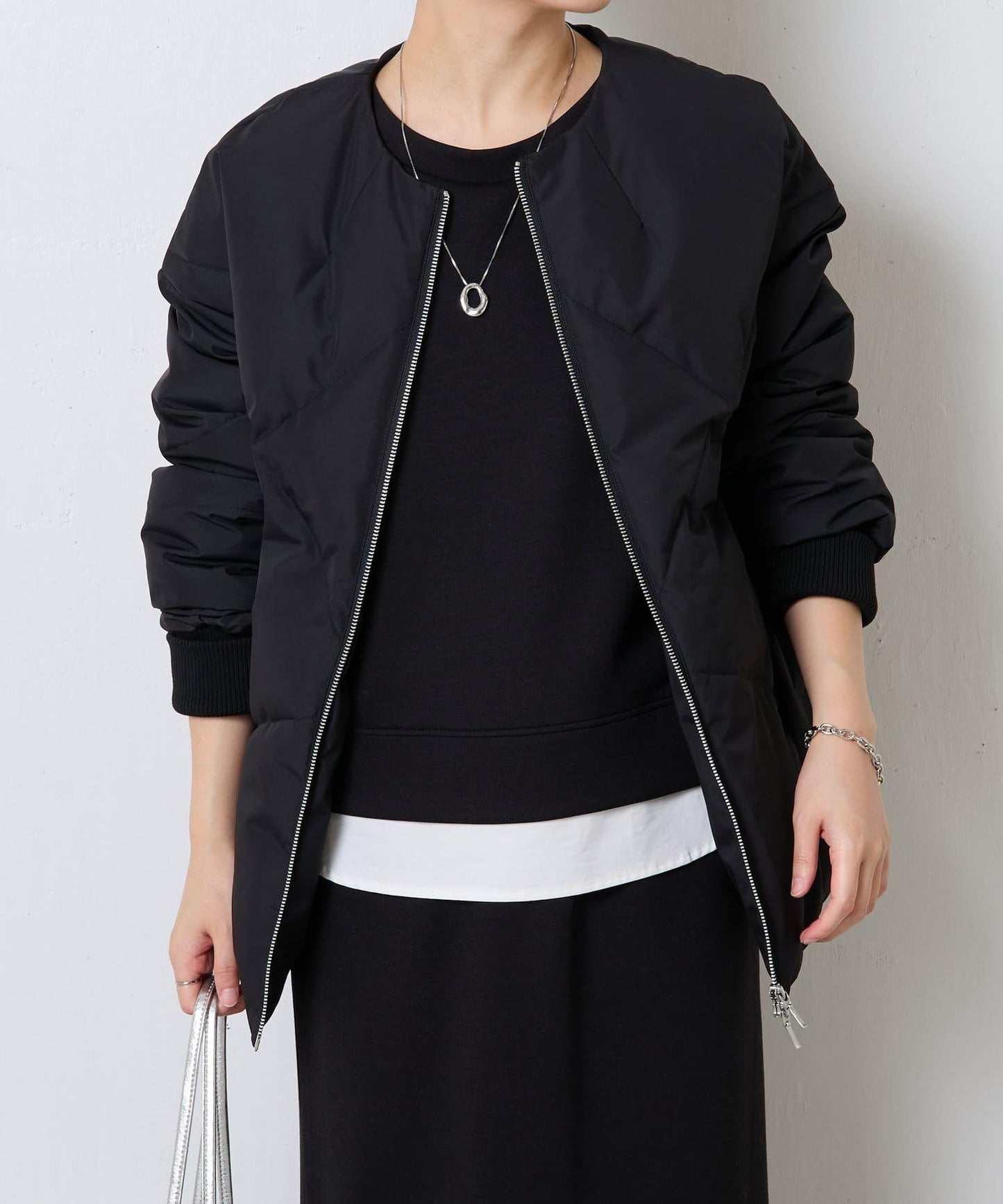 【輕薄外套】無領羽絨服