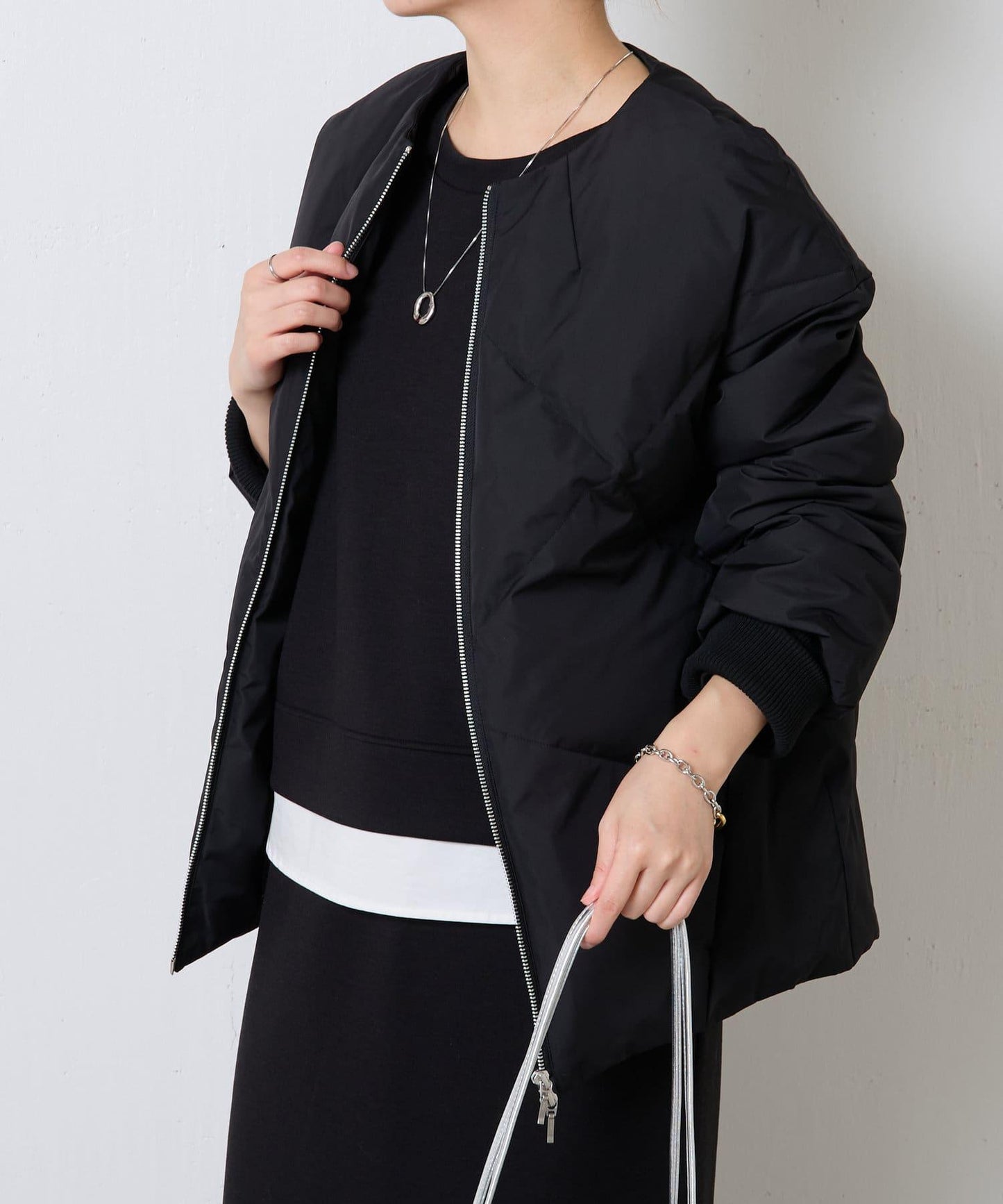 【輕薄外套】無領羽絨服