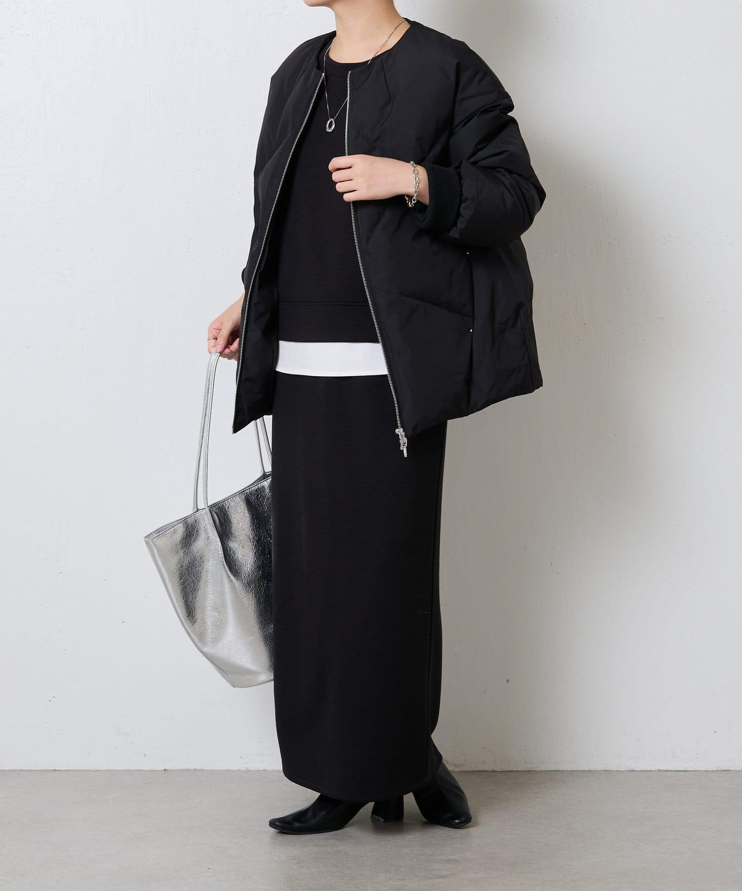 【輕薄外套】無領羽絨服