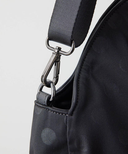 A4尺寸適用/防水/雙肩/點點圖案/復古/復刻 圓形大號手提包