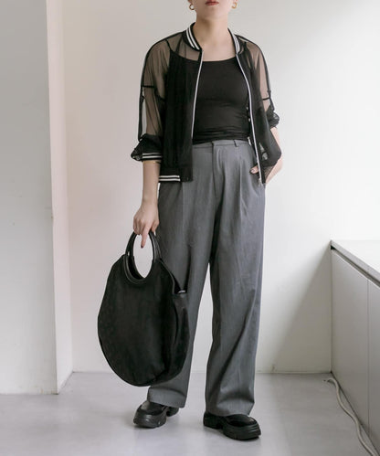 A4尺寸適用/防水/雙肩/點點圖案/復古/復刻 圓形大號手提包