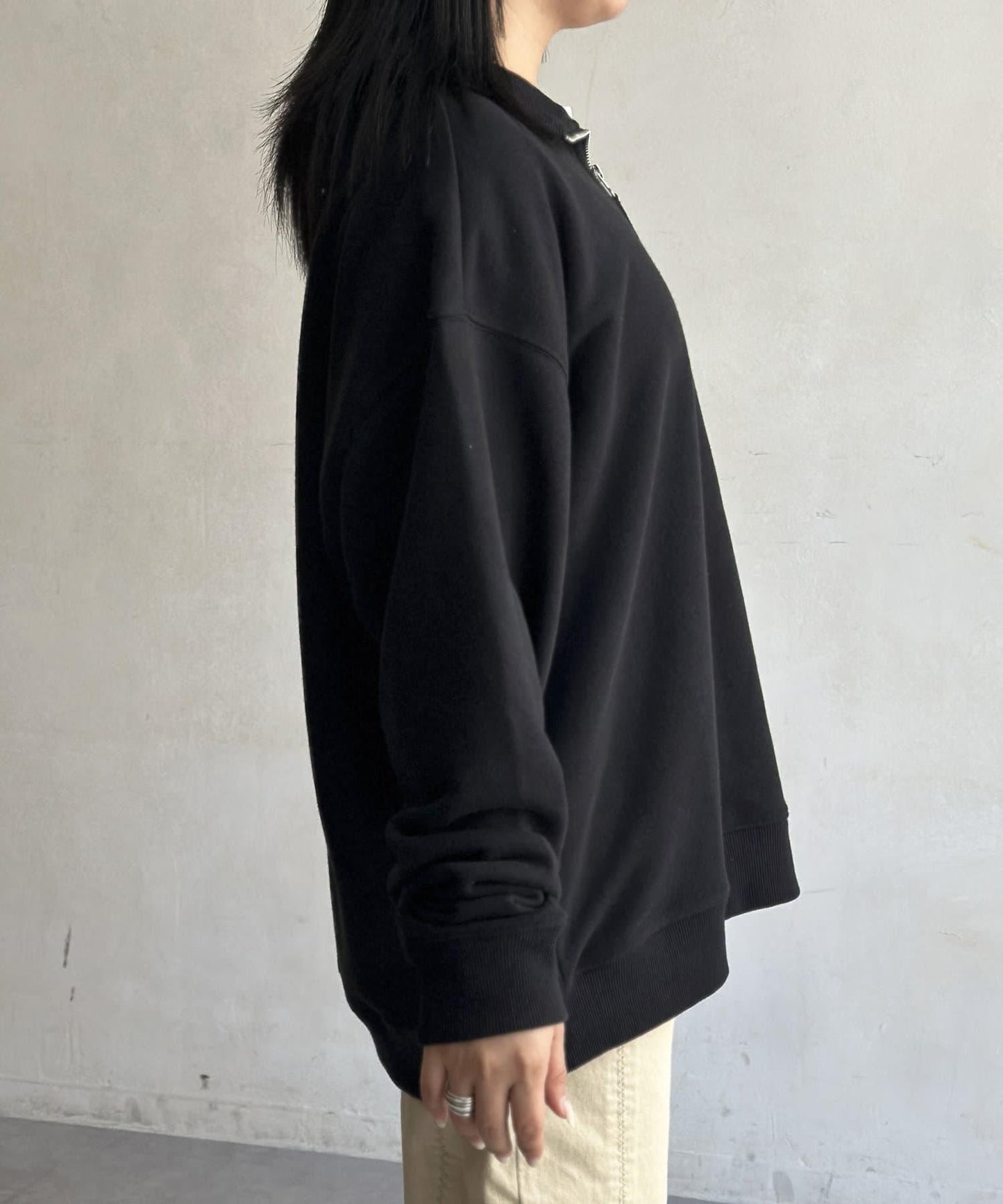 【美國馬球協會】裡毛半拉鍊套頭衫