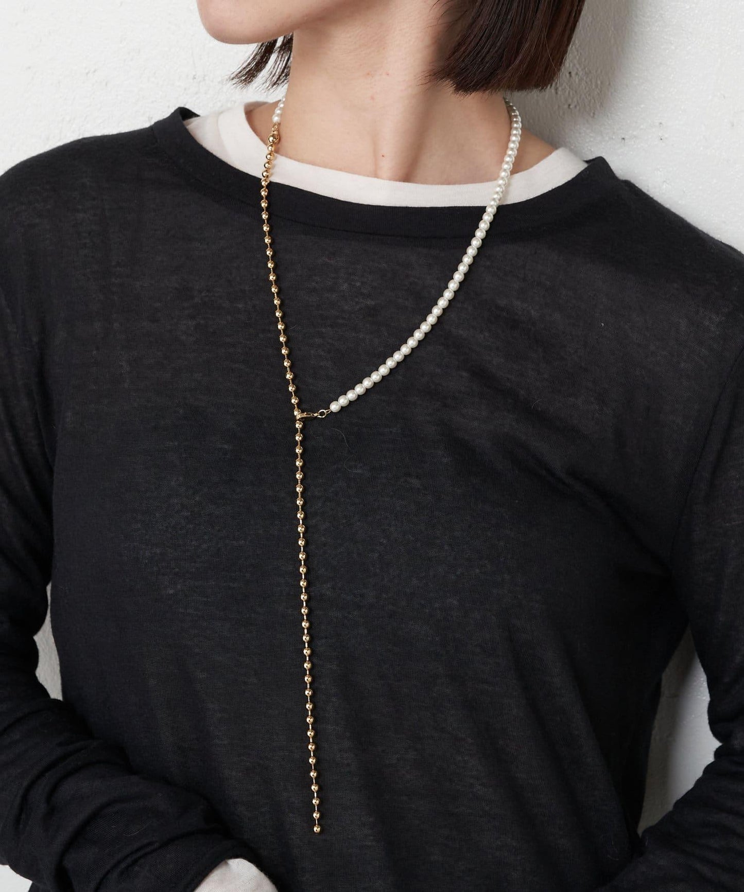 珍珠復古鏈條項鍊