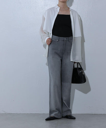 寬鬆直筒牛仔褲