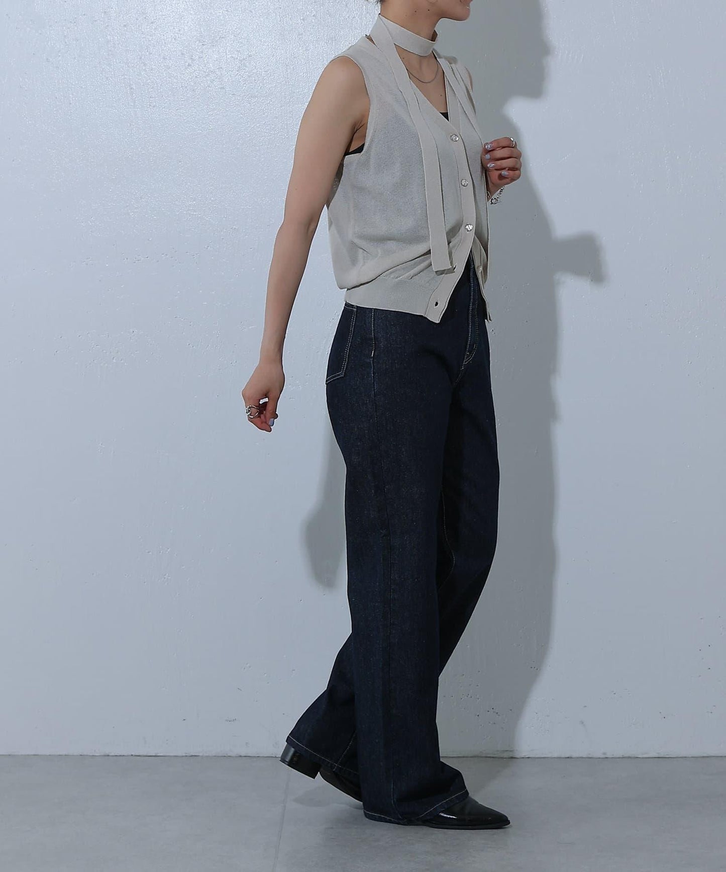 寬鬆直筒牛仔褲