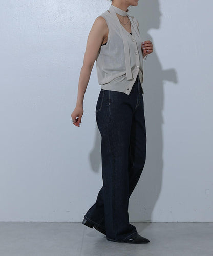 寬鬆直筒牛仔褲
